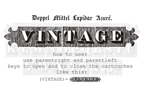 Doppel Mittel Lapidar Azure Font - Preview 1