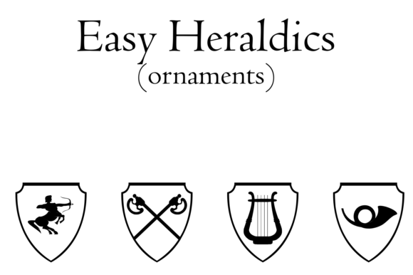 Easy Heraldics Font - Preview 1