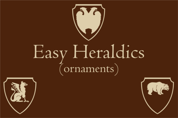 Easy Heraldics Font - Preview 2