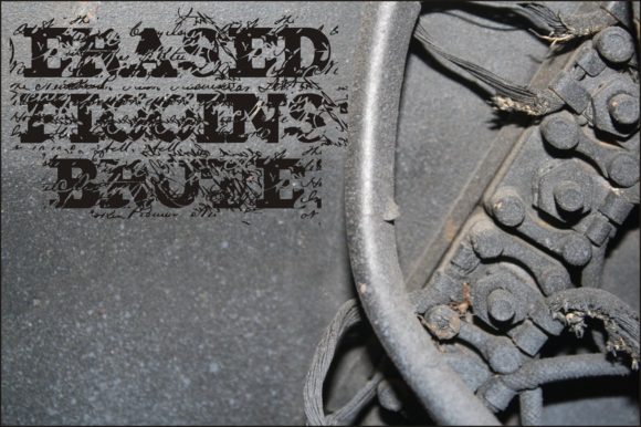 Erased Figgins Brute Font - Preview 1