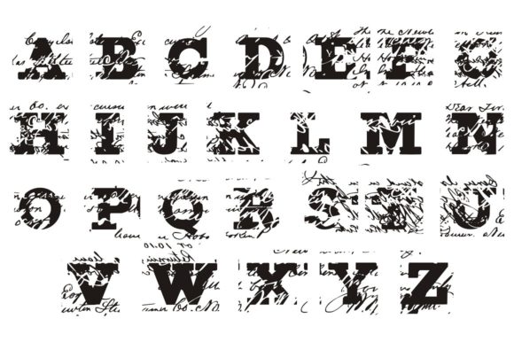 Erased Figgins Brute Font - Preview 2