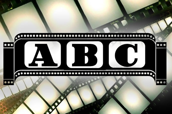 Film Letters Font PNG with transparent background - Preview 1