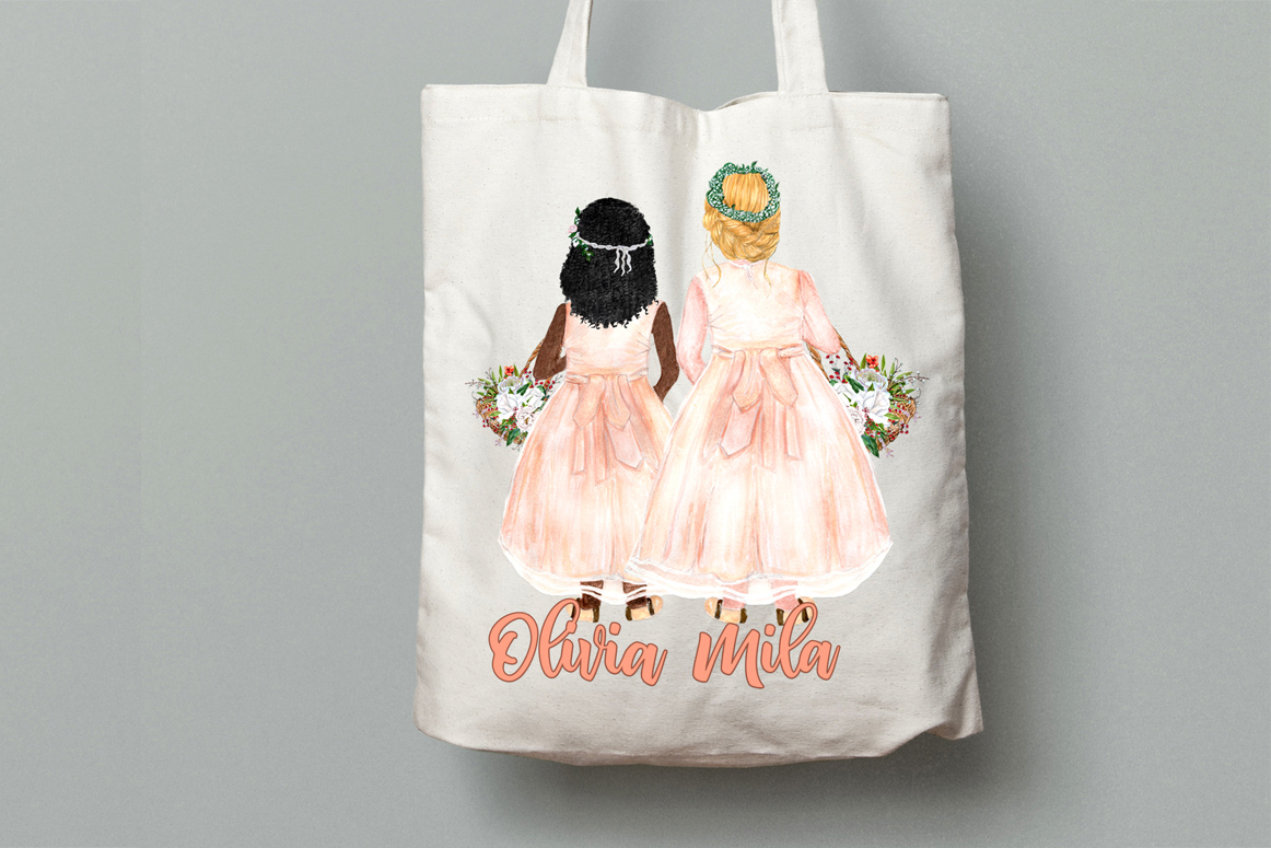 Flower Girl Clipart Wedding Clipart - photo 5