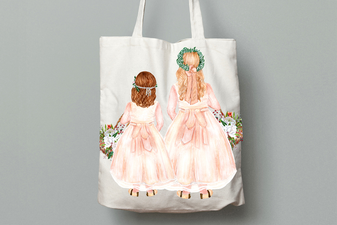 Flower Girl Clipart Wedding Clipart - photo 6