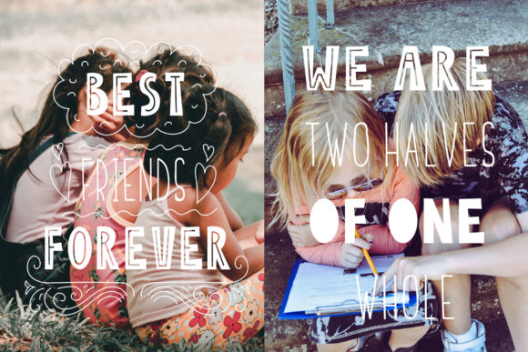 Friends Forever Duo Font - Preview 1