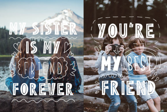 Friends Forever Duo Font - Preview 4
