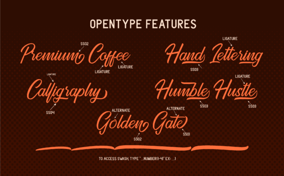Golden Gate Duo Font PNG with transparent background - Preview 2