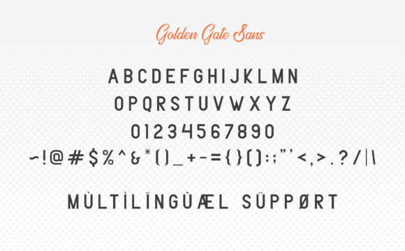 Golden Gate Duo Font PNG with transparent background - Preview 3