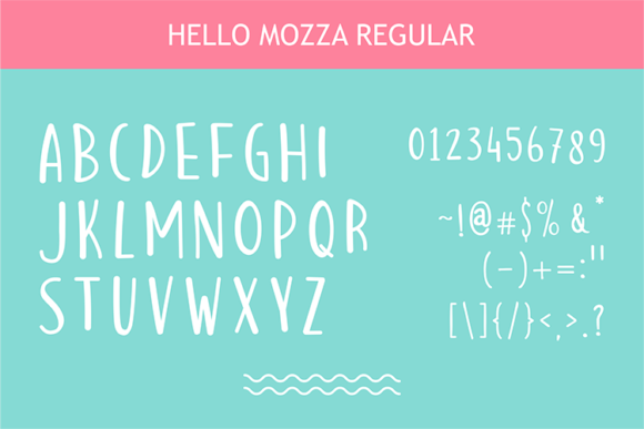 Hello Mozza Font PNG with transparent background - Preview 5