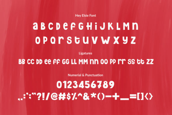 Hey Elsie Font PNG with transparent background - Preview 1
