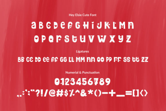 Hey Elsie Font PNG with transparent background - Preview 2
