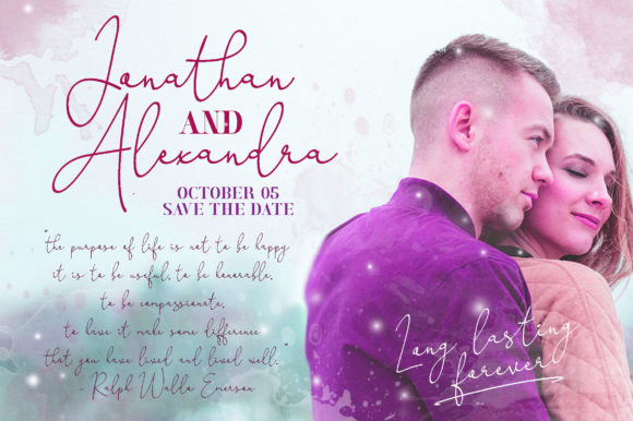 Honeymoon Avenue Font PNG with transparent background - Preview 1