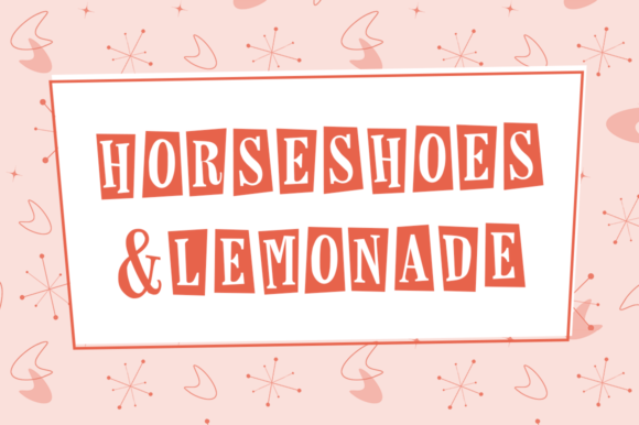 Horseshoes & Lemonade Font PNG with transparent background - Preview 1