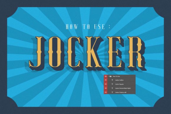 Jocker Family Font PNG with transparent background - Preview 2