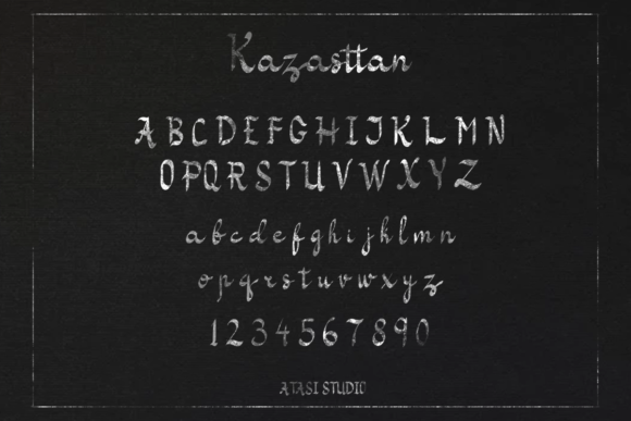 Kazasttan Font PNG with transparent background - Preview 2