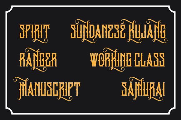 King Armored Font PNG with transparent background - Preview 3