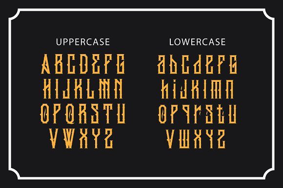 King Armored Font PNG with transparent background - Preview 4