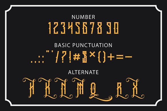 King Armored Font PNG with transparent background - Preview 5