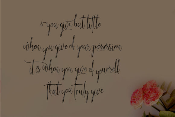 Kristallian Script Font PNG with transparent background - Preview 2