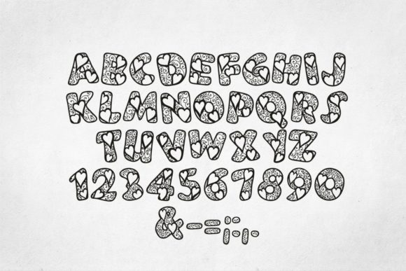 Lamor Font PNG with transparent background - Preview 1