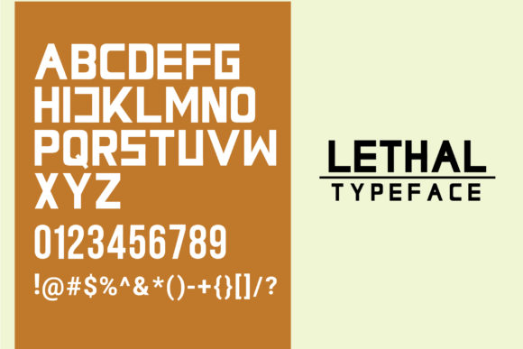 Lethal Markwell Duo Font PNG with transparent background - Preview 3