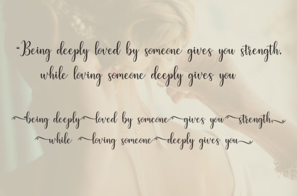 Litesha Script Font PNG with transparent background - Preview 1