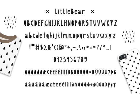 Little Bear & Little Mouse Duo Font PNG with transparent background - Preview 1