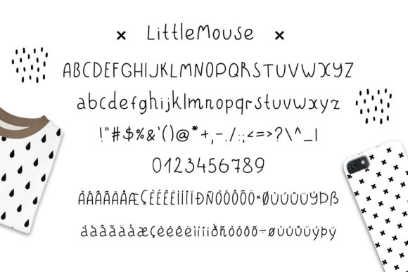 Little Bear & Little Mouse Duo Font PNG with transparent background - Preview 2