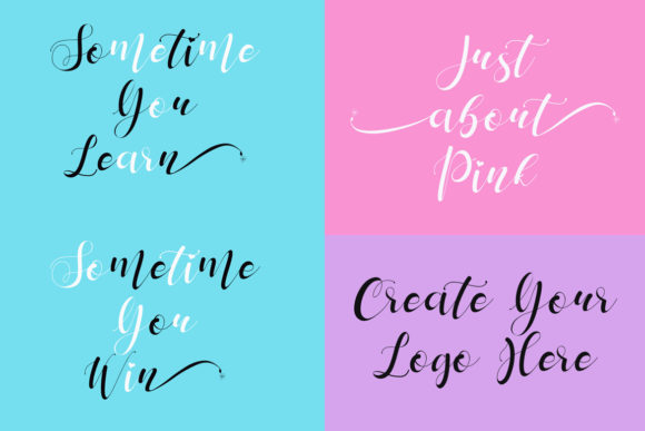 Mattosa Script Font PNG with transparent background - Preview 2