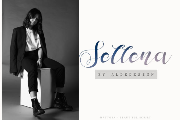 Mattosa Script Font PNG with transparent background - Preview 3