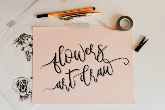 Metteora Script Font PNG with transparent background - Preview 1