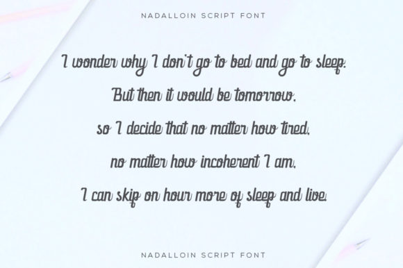 Nadalloin Font PNG with transparent background - Preview 2