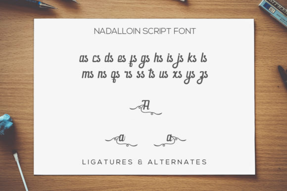 Nadalloin Font PNG with transparent background - Preview 5