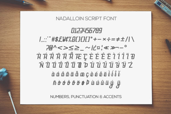 Nadalloin Font PNG with transparent background - Preview 6