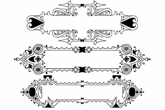 Naive Ornaments Family Font PNG with transparent background - Preview 2