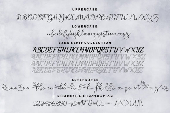 Nathalia Duo Font PNG with transparent background - Preview 2