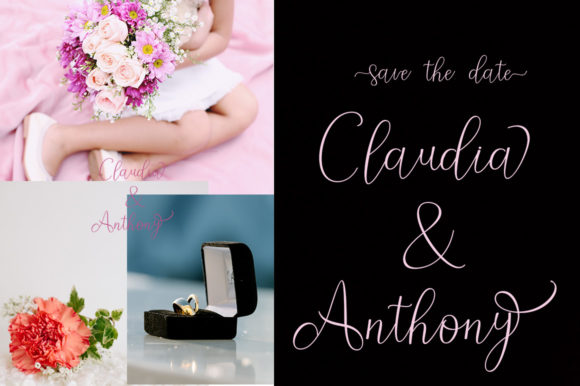 Nathasyia Script Font PNG with transparent background - Preview 2