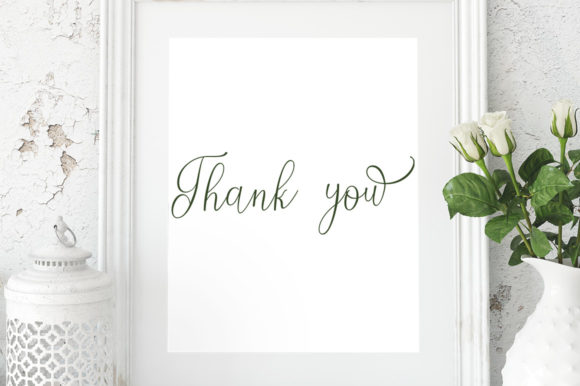 Nathasyia Script Font PNG with transparent background - Preview 4