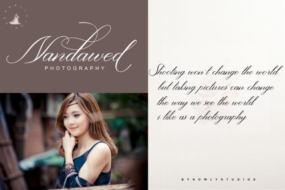 Night Weight Script Font PNG with transparent background - Preview 2