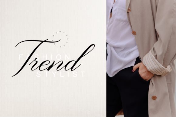 Night Weight Script Font PNG with transparent background - Preview 4