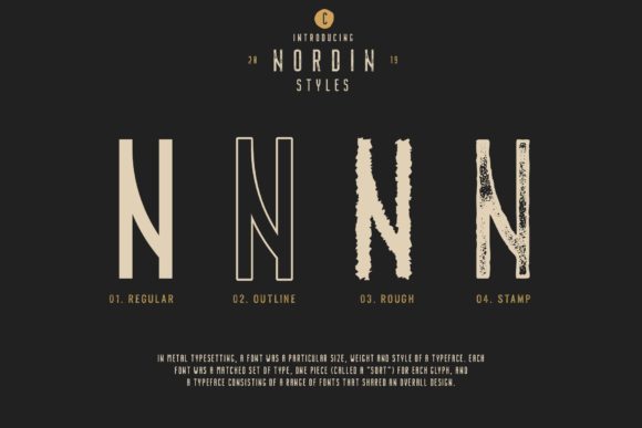 Nordin Family Font PNG with transparent background - Preview 4