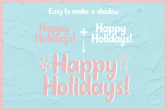Oleander Cakes Font PNG with transparent background - Preview 2