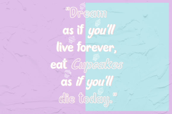 Oleander Cakes Font PNG with transparent background - Preview 3