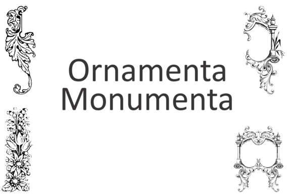 Ornamenta Monumenta Font PNG with transparent background - Preview 3