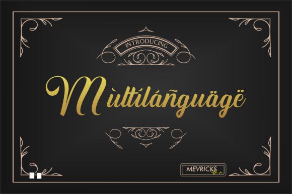 Pandai Sikek Script Font PNG with transparent background - Preview 4