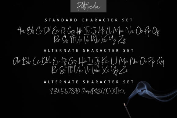 Pattheda Script Font PNG with transparent background - Preview 4