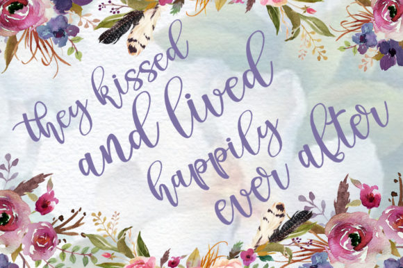 Pichellya Script Font PNG with transparent background - Preview 1