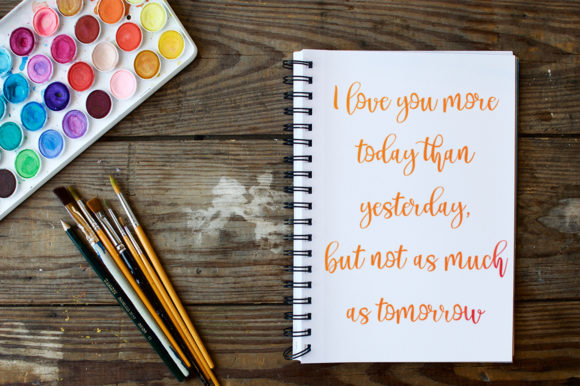 Pichellya Script Font PNG with transparent background - Preview 3