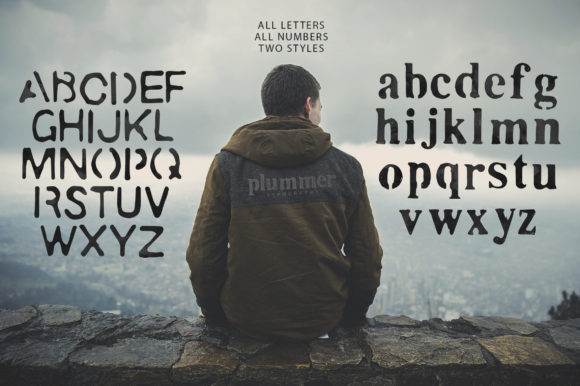 Plummer Font PNG with transparent background - Preview 1