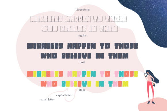 Poster Font PNG with transparent background - Preview 2